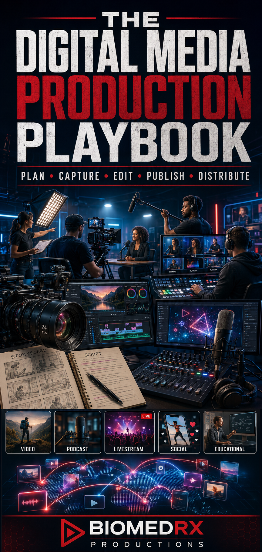 The Digital Media Production Playbook — eBook cover